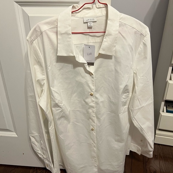 J. Jill Ivory Button-Up Blouse NWT - Picture 2 of 9